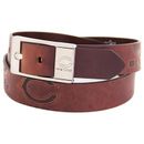 Men's Brown Chicago Bears Brandish Leather Belt
