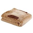 DEARBORN USB Electric Blanket Heater Bed Thicker Warmer Machine Washable Thermostat Electric Heating Mat (Camel Color)