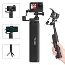 TELESIN 10000mAh Power Bank Charging Grip Selfie Stick Tripod For GoPro & Phone