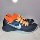 Tenis Nike para hombre talla 11 Zoom Hyperfuse naranja y azul parte superior baja