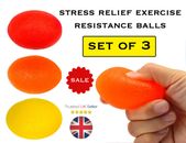Handübung Quetschen Ball Stressabbau 3er SET Widerstand Handverstärker