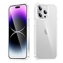LRK Crystal Clear case for iPhone 11 pro max, [Non-Yellowing] [10FT Military Grade Protection] Anti-Scratch Protective Transparent Cover with Acrylic Hard (Back) + Soft TPU Bumper (Sides) - Clear