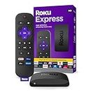 Roku Express (New, 2022) HD Streaming Device with High-Speed HDMI Cable and Simple Remote, Guided Setup, and Fast Wi-Fi