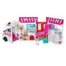 Barbie Ambulance and Hospital Playset, Emergency Vehicle with Lights and Sounds Transforms into Care Clinic, 20 Doll Accessories, Toys for Ages 3 and Up, One Barbie Vehicle, HKT79