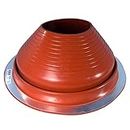 DEKTITE Round Base Metal Roofing Pipe Flashing Boot: #8 RED(DF208RE) High Temp Silicone Flexible Pipe Flashing Dektite (for OD Pipe Sizes 7"-13") Metal Roof Jack Pipe Boot-Metal Roof Flashing