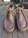 clarks originals wallabee Tan leather boots size 8 
