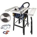 Ferm TSM1033 Table Saw 1800W - 250mm Full Length Extended Table Size 930x625 MM Included Safety Kit and 6 Months Product Warranty