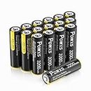 POWXS AA Lithium Batteries, 16 Pack 1.5V Lithium Iron Double A Batteries 3200mAh Super Capacity for Blink Camera, Video Doorbell, Flashlight, Toys, Remote Control 【Non-Rechargeable】