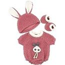 ZWOOS Vestiti per Bambole 35-43 cm, Adorabili Pigiami Compatibili con Baby Born, Baby Annabell, Nenuco e Altro (Rosso)