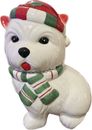 Westie West Highland White Terrier ceramic Cookie Jar Holiday Dog Treat Jar New
