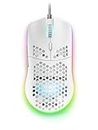 Mars, USB, Gaming MMAX White, RGB 12400 DPI Mouse, Ultralight 69 g, Flex Cable, Software