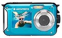 AGFA PHOTO Realishot WP8000 Waterproof Digital Camera (24 MP, Full HD Video, Dual LCD Screen, 16x Digital Zoom, Digital Stabilizer, Lithium Battery) Blue