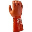 SHOWA Atlas 620 Double-Dipped PVC Chemical Resistant Safety Work Glove, 12" Length, X-Large (Pack of 12 Pairs)