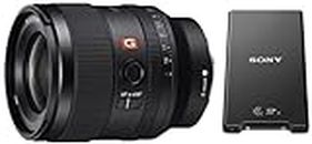 Sony FE 35mm f/1.4 GM Lens, Black, Compact (SEL35F14GM.SYX) & MRW-G2 Hi Speed CFexpress Type A & SD Card Reader, Black, Compact (MRWG2.SYM)