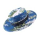 MagiDeal Men Women Outdoor Hiking Camping Hunting Hat Cap Wide Brim Fishing Hat Sun Hat Blue