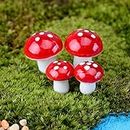discountstore145 20 Pcs Miniature Mushroom DIY Craft Garden Pot Ornament Gardening Mini Decor Accessries