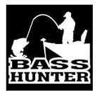 GAETOYEN Adesivo per Auto Cane 21Cm（8.6 Inches） Bass Hunter Fishing Vinyl Decal Car Sticker Hunting Angler Nero/Argento(def1m7839)