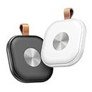 Smart Bluetooth Tracker,Key Finder,Item Locator Works with Apple Find My (iOS Only),Tracking Tag for Pets,Luggage,Keys,Bags,Wallets, Anti-Lost Without Monthly fees,Replaceable Battery(White,1-Pack)