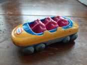  Little Tikes Racing Roller Coaster Car Yellow Die Cast Metal Vintage 1996 