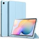 CACOE Funda Compatible con Samsung Galaxy Tab S6 Lite 10.4 2024/2022/2020, Ultradelgada Carcasa Compatible con Galaxy Tab S6 Lite 10.4 Pulgadas 2022/2020 Tableta, Azul