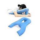 Face Down Pillow for Sleeping After Eye Surgery Head Positioning Prone Pillow for Massage Napping Tanning Pillow with Face Hole Doughnut Bed Cradle Cushion Detached Retina Vitrectomy Recovery