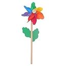 shuoyiersty Wind Spinner, Wood Windmill Wind Spinner Pinwheels Home Garden Yard Decoration Kids Toys