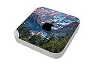 GADGETS WRAP Printed Vinyl Top Only Skin Sticker Decal for Apple Mac Mini - Wild Goose Island Glacier National Park Montana