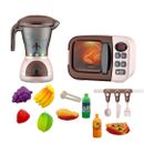 Kids Kitchen Pretend Play Microwave Oven Kitchen Juicer Home Appliance fruit Toy