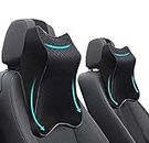 VARNIRAJ Memory Foam Car Head Rest|Neck Protector Comfortable Car Head Rest seat Pillow for Relieve Neck Pain -Help Relieve Neck Pain & Improve Circulation/Fit Most Vehicles (Black, Pack of 2)