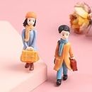 ascension Romantic Winter Couple Miniature Toys Gift for Girlfriend Boyfriend Husband Wife Valentines Day Gifts Miniature Home DIY Bedroom, Living Room,Decoration