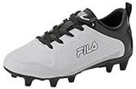 FILA Kid's Erba Football Boot, White/Black, US 3