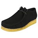 Clarks Originals Wallabee Mens Dress Shoes 44.5 EU Black Vegan