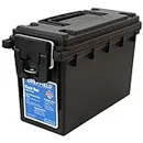 Sheffield 12629 Field Box, Pistol, Rifle, or Shotgun Ammo Storage Box, Tamper-Proof Ammo Can with 3 Locking Options, Stackable and Water Resistant, Made in The U.S.A, Black