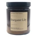 Stargazer Lily Soy Candle 8oz Jar 35-40 Hour  Essential Fragrant Oils | Floral 