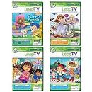 LeapFrog LeapTV 4PC Learning Set: Bubble Guppies, Dora & Friends, Jake & the Neverland Pirates & Sofia the First Picnic Games.