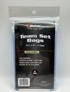 BCW Resealable Team Set Bags 1 Pack of 100 Sleeves Holds Up to 35 Cards  