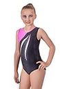 Vincenza Dancewear, body Mambo da bambina a maniche corte (senza maniche) per ginnastica, rosa, 11-13 anni