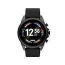 Fossil Unisex Gen 6 44mm Stainless Steel and Silicone Touchscreen Smart Watch, Color: Black (Model: FTW4061V)