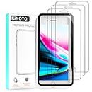 Kinoto Tempered Glass Screen Protector for iPhone 6/6S, iPhone 7, iPhone 8 4.7-Inch Screen Protectors with Installation Frame, Case-Friendly Film, 3-Pack