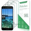 Pokolan (3 Pack) Tempered Glass for iPhone 8 Plus, 7 Plus, 6S Plus, 6 Plus Screen Protector, 9H Hardness, Anti-Scratch, Bubble Free, Case Friendly