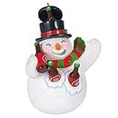 Hallmark Keepsake Christmas Ornament 2022, Jolly Beer Belly Snowman (1799QGO2573)