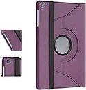 Leather Rotate Case for Samsung Galaxy Tab A 10.1 (2019) T510 T515 Stand Cover (Purple)