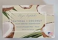 Shugar Soapworks Oatmeal & Coconut Soap 5 Oz - Plant Based, Vegan, Natural, Pure, No Dyes, Sulfate & Paraben Free