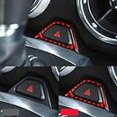 Bling Accessories - Adhesivo decorativo para salpicadero (rojo, luz de advertencia, marco decorativo, ajuste para Chevrolet Camaro Automotive interior Pegatinas decorativas (rojo, luz de advertencia)