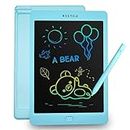 BESTOR® Doodle LCD Pad Writing Tablet for Kids 10 Inch, Doodle Board Drawing Tablet with Lock Function, Erasable Reusable Writing Pad, Educational Christmas Boys Toys (Blue)