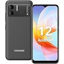 DOOGEE X98 Smartphone Offerta (2023), 8 GB RAM + 16 GB ROM, Display 6.52" HD, Android 12, Batteria 4200 mAh, 13MP Doppia Fotocamera, 4G Dual SIM, GPS/OTG/Face ID Telefono Cellulare Grigio