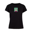 T-Shirt MERCHCODE "Merchcode Damen Ladies Frida Kahlo - Green Box Tee" Gr. S, schwarz (black) Herren Shirts T-Shirts