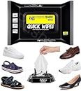 TECH LOGO ELECTRONICS 80 Pcs Instant Sneaker Cleaner Shoe Cleaning Wipes Sneaker Wipes for Shoes Quick Remove Dirt Stain Shoe Cleaner Wipes Shoe Wipes for Sneakers Cleaning