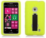 AIMO 3 in 1 Kickstand Layer Case for Nokia Lumia 521 - Green Skin/Gray Cover