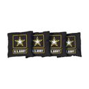 Victory Tailgate 4 Us Army Star Yellow Regulation Corn Filled Cornhole Bags Fabric in Black | 6 H x 6 W x 2 D in | Wayfair 9621